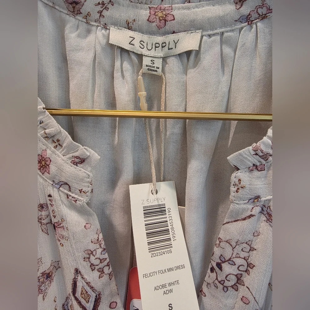 NWT Felicity Folk Mini Dress by Z Supply SZ S - Picture 3 of 5